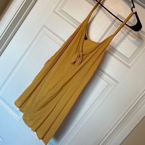 Fun yellow tank with twist front detail